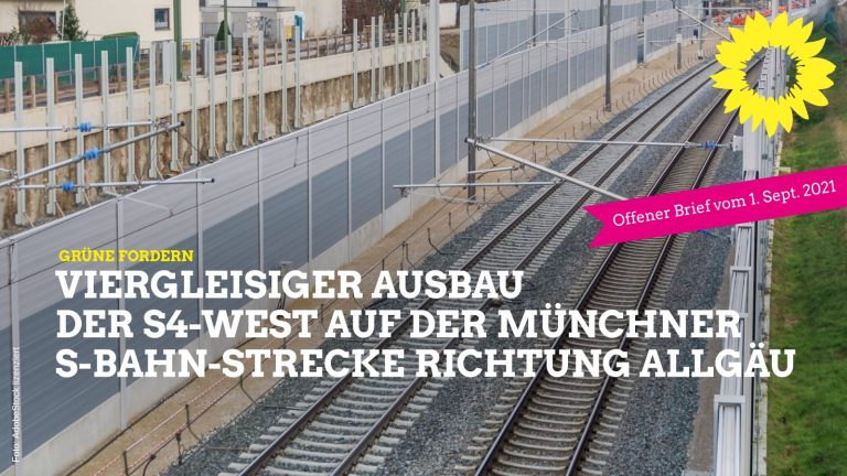 Fahrpläne zwischen Allgäu und München wieder verbessern: 4-gleisiger Bahn-Ausbau jetzt!
