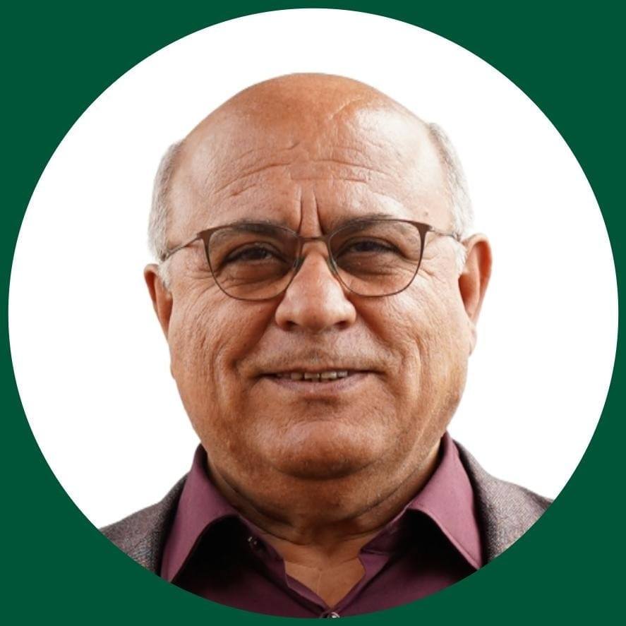 Cemal Bozoglu Portrait in kreisförmigem Rahmen