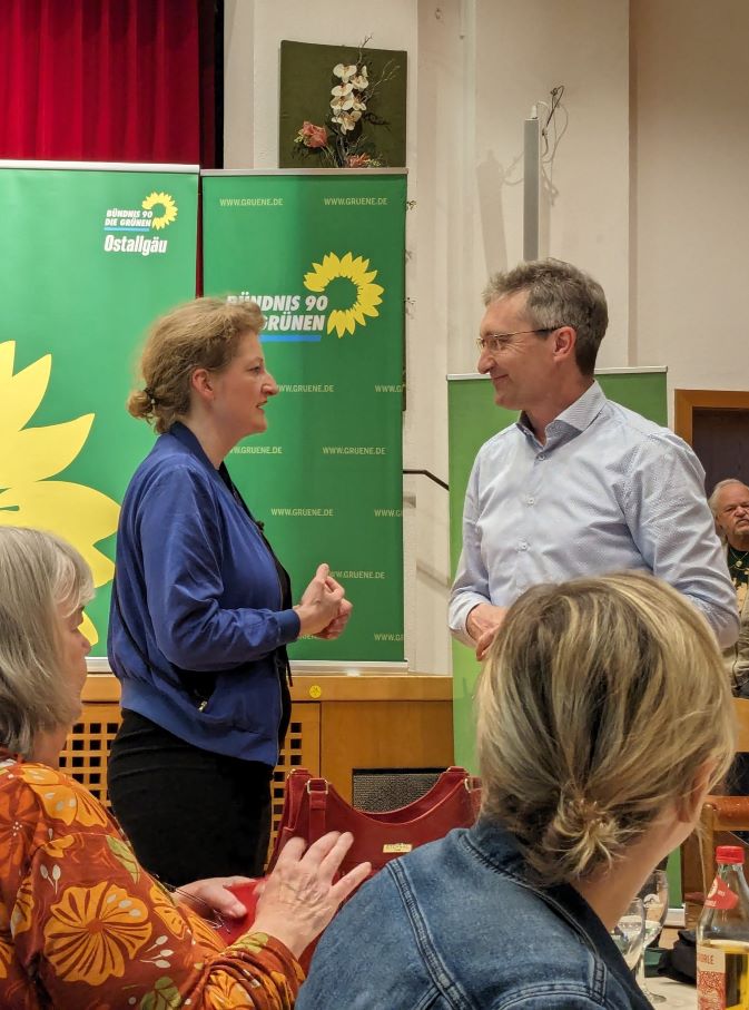 Andie Wörle und Bürgermeister von Halblech