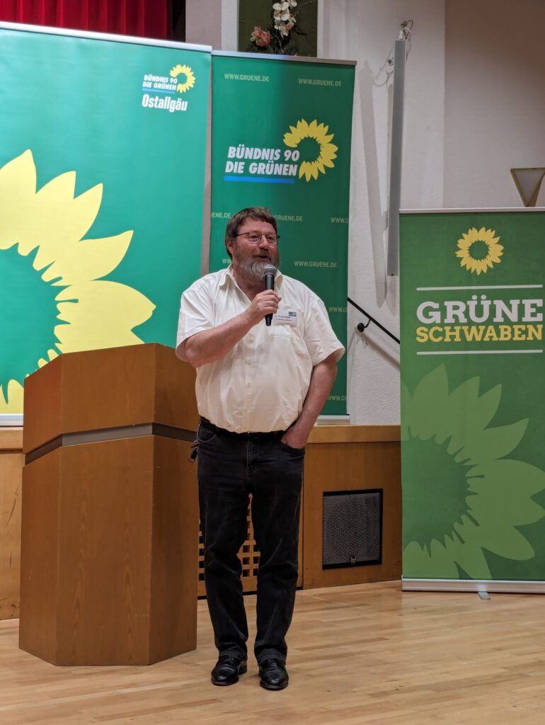 Günter Räder auf der Bühne