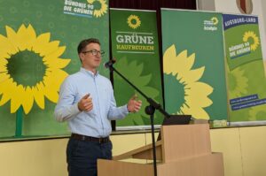 Johannes Erd am Redepult