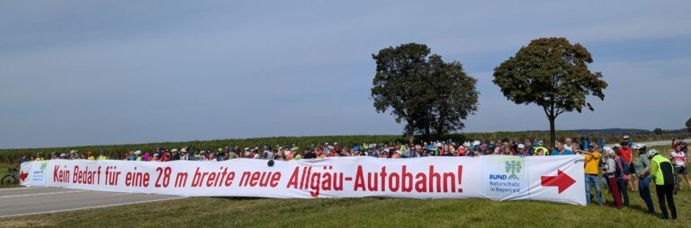 „B12-Ausbau – so nicht!“: Demo für bessere Lösungen und gegen rechtswidriges Durchdrücken der gescheiterten und überteuerten Planung