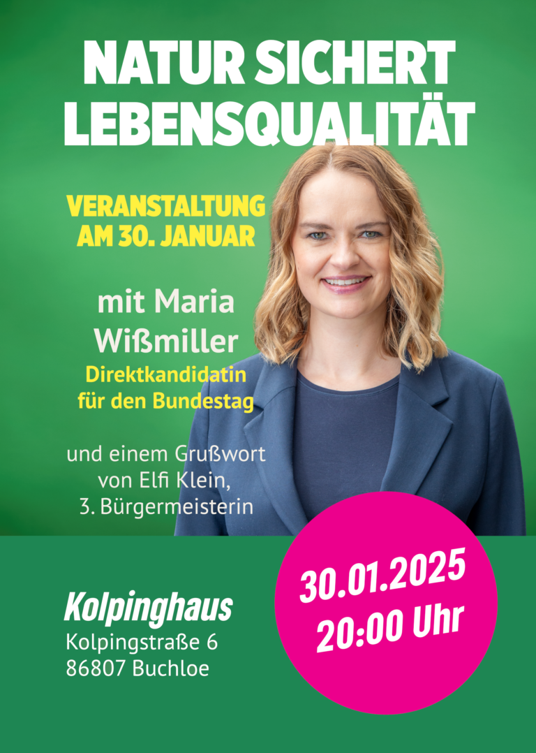 Natur sichert Lebensqualität: Maria Wißmiller in Buchloe